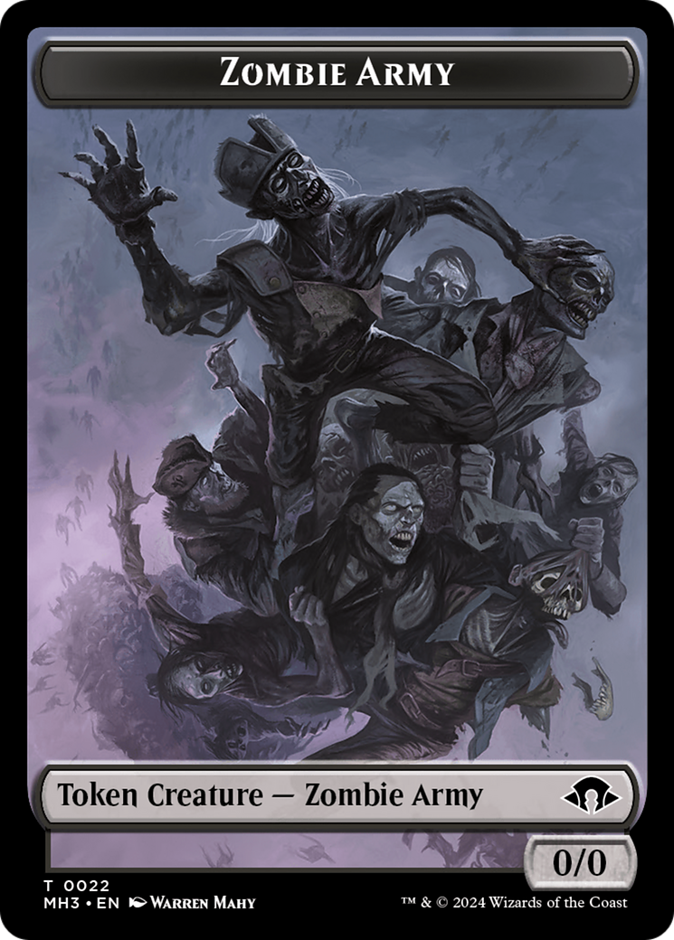 Phyrexian Germ // Zombie Army Double-Sided Token [Modern Horizons 3 Tokens] | Rock City Comics