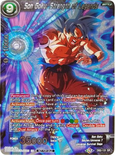 Son Goku, Strength of Legends (Player's Choice) (DB2-131) [Promotion Cards] | Rock City Comics