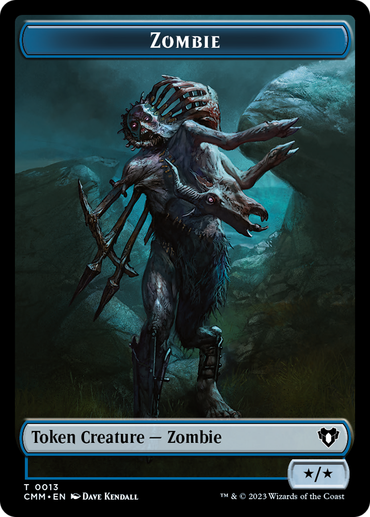 Zombie Token (13) [Commander Masters Tokens] | Rock City Comics