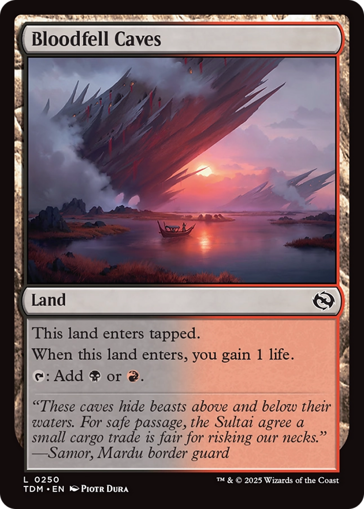 Bloodfell Caves [Tarkir: Dragonstorm] | Rock City Comics