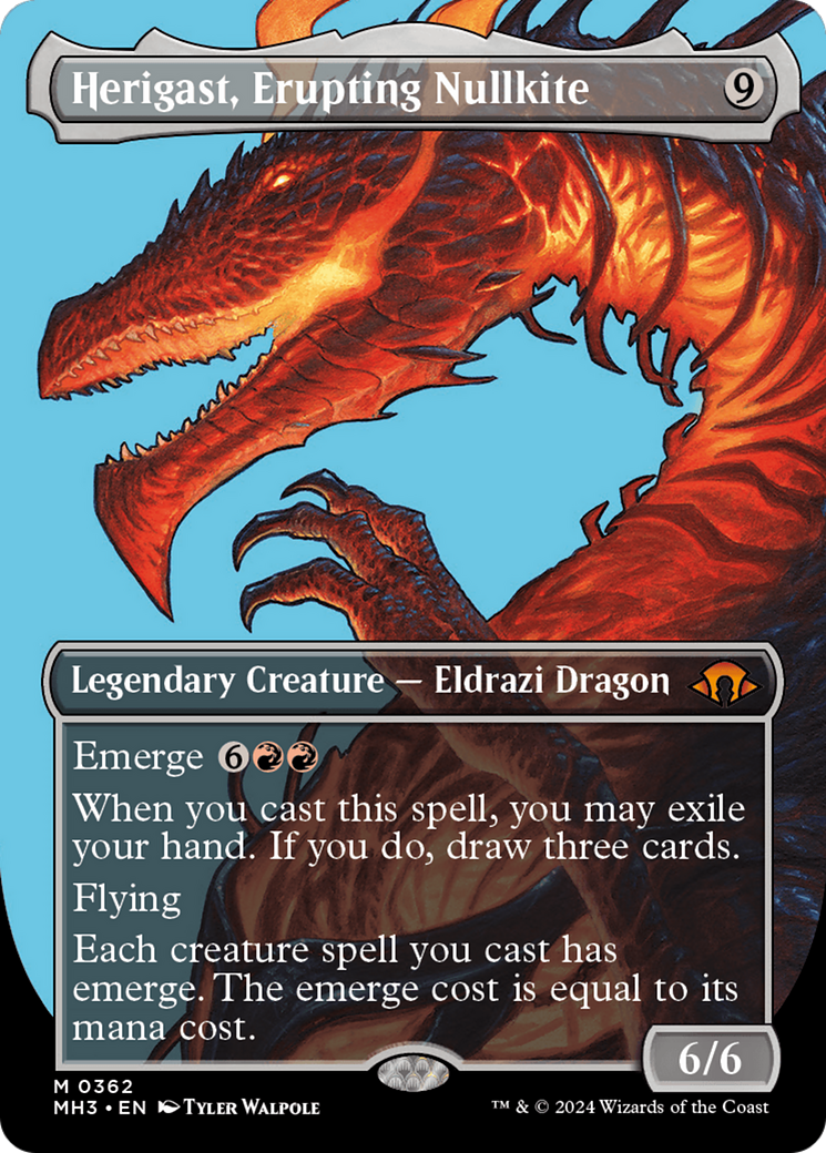 Herigast, Erupting Nullkite (Borderless) [Modern Horizons 3] | Rock City Comics