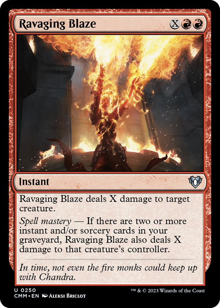 Ravaging Blaze [Commander Masters] | Rock City Comics