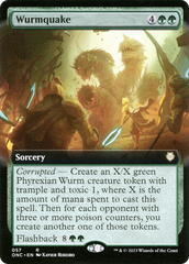 Wurmquake (Extended Art) [Phyrexia: All Will Be One Commander] | Rock City Comics