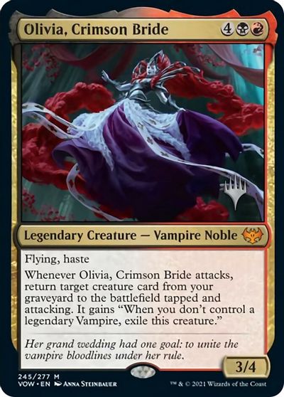 Olivia, Crimson Bride (Promo Pack) [Innistrad: Crimson Vow Promos] | Rock City Comics