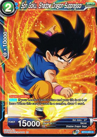 Son Goku, Shadow Dragon Suppressor (BT11-051) [Vermilion Bloodline 2nd Edition] | Rock City Comics