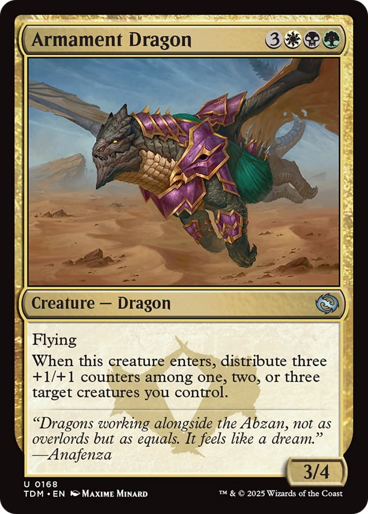 Armament Dragon [Tarkir: Dragonstorm] | Rock City Comics
