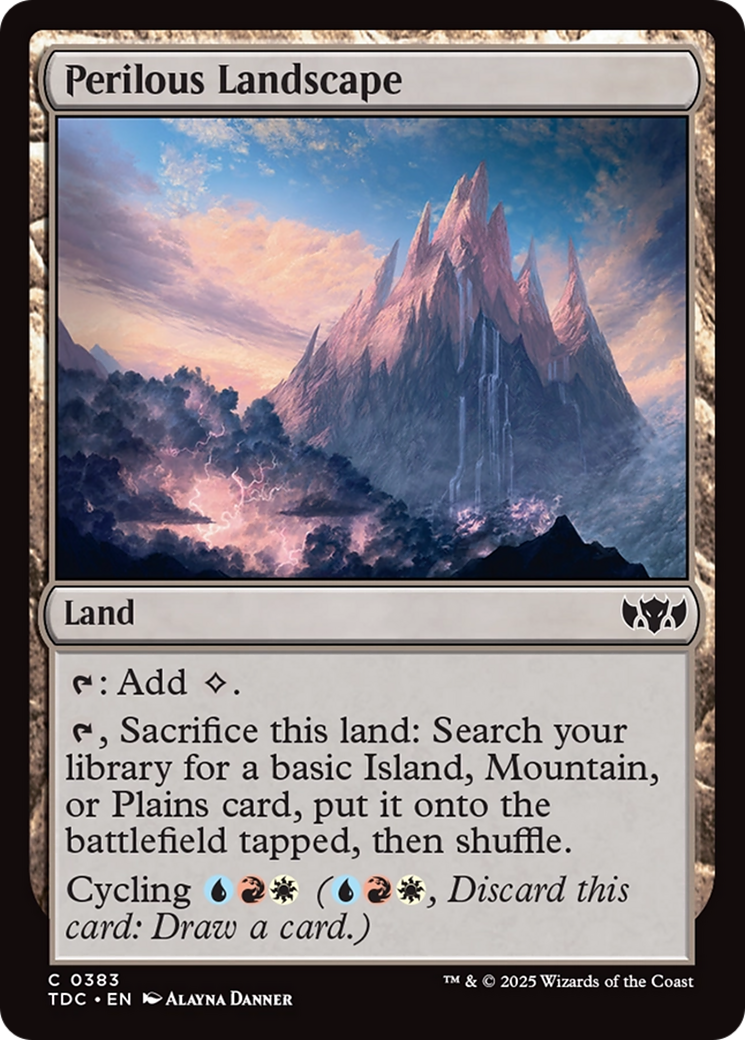 Perilous Landscape [Tarkir: Dragonstorm Commander] | Rock City Comics