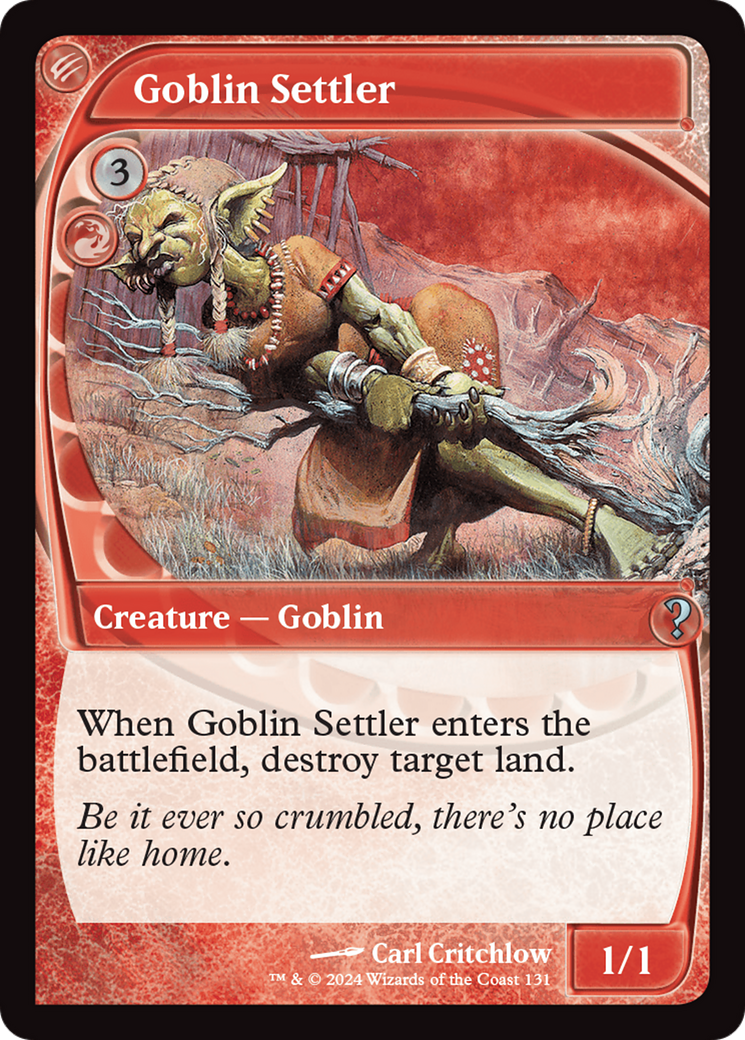 Goblin Settler (Future Sight) [Mystery Booster 2] | Rock City Comics