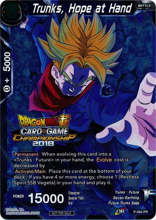 Trunks, Hope at Hand (P-064) [Tournament Promotion Cards] | Rock City Comics