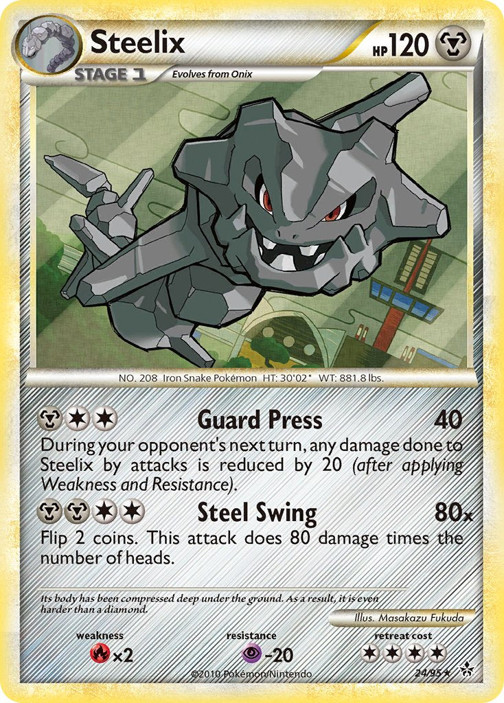 Steelix (24/95) (Theme Deck Exclusive) [HeartGold & SoulSilver: Unleashed] | Rock City Comics