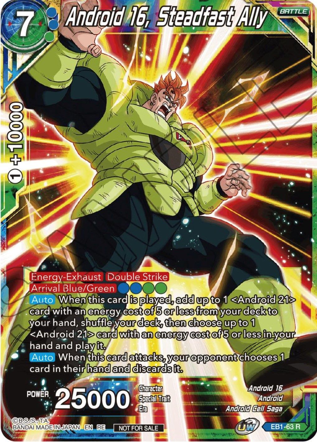 Android 16, Steadfast Ally (Championship Selection Pack 2023 Vol.1) (EB1-63) [Tournament Promotion Cards] | Rock City Comics