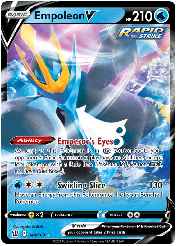 Empoleon V (040/163) [Sword & Shield: Battle Styles] | Rock City Comics