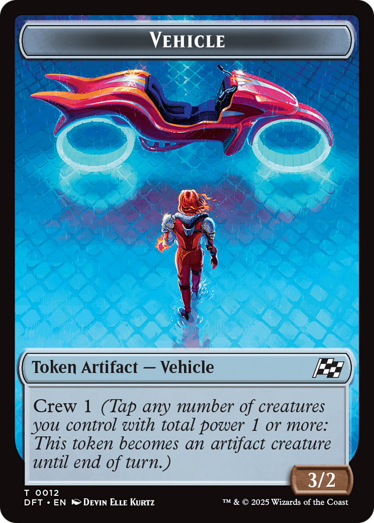 Vehicle // Pilot Double-Sided Token [Aetherdrift Tokens] | Rock City Comics