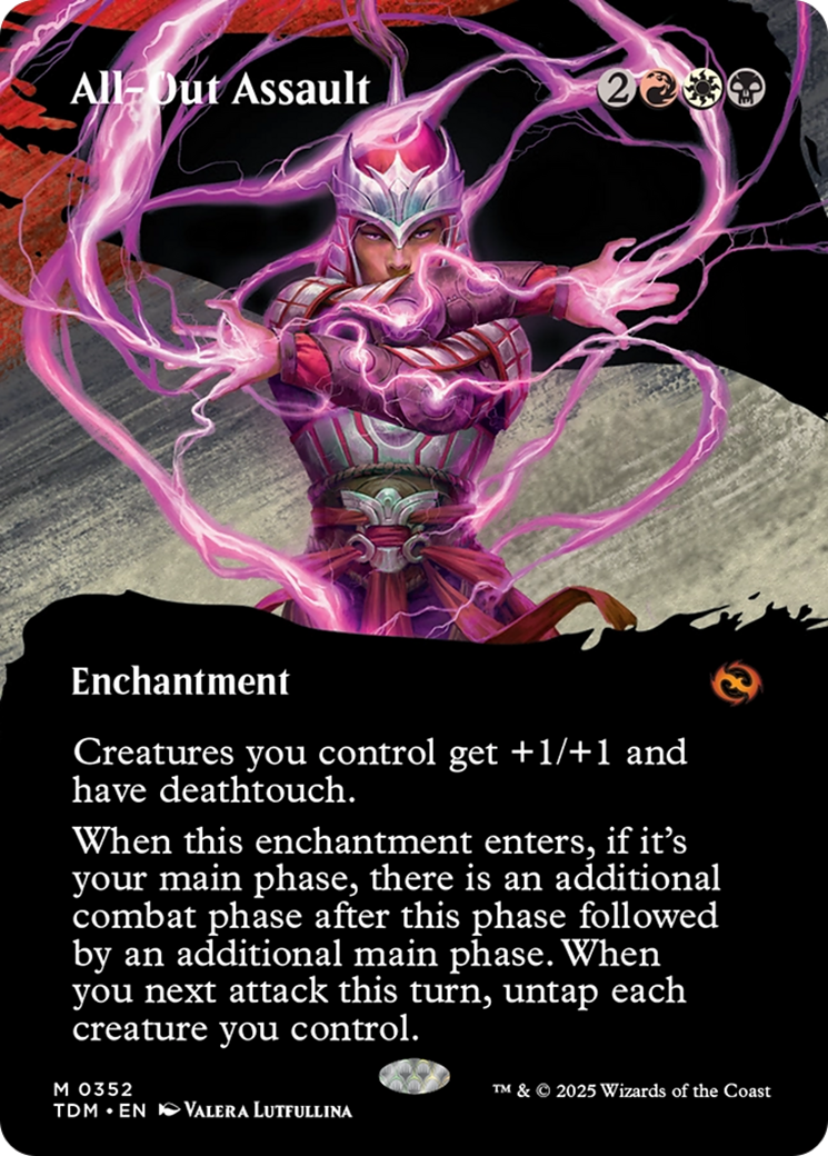 All-Out Assault (Borderless) [Tarkir: Dragonstorm] | Rock City Comics