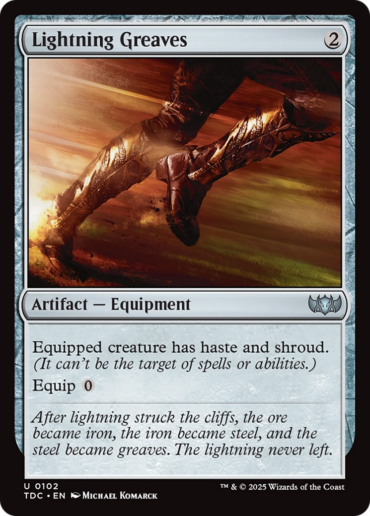 Lightning Greaves [Tarkir: Dragonstorm Commander] | Rock City Comics