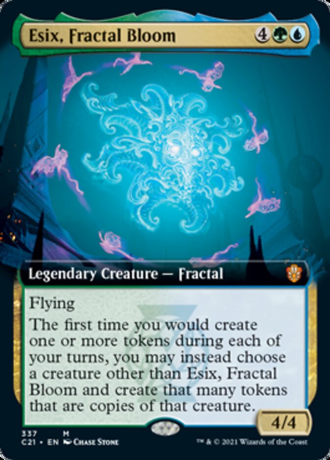 Esix, Fractal Bloom (Extended Art) [Commander 2021] | Rock City Comics