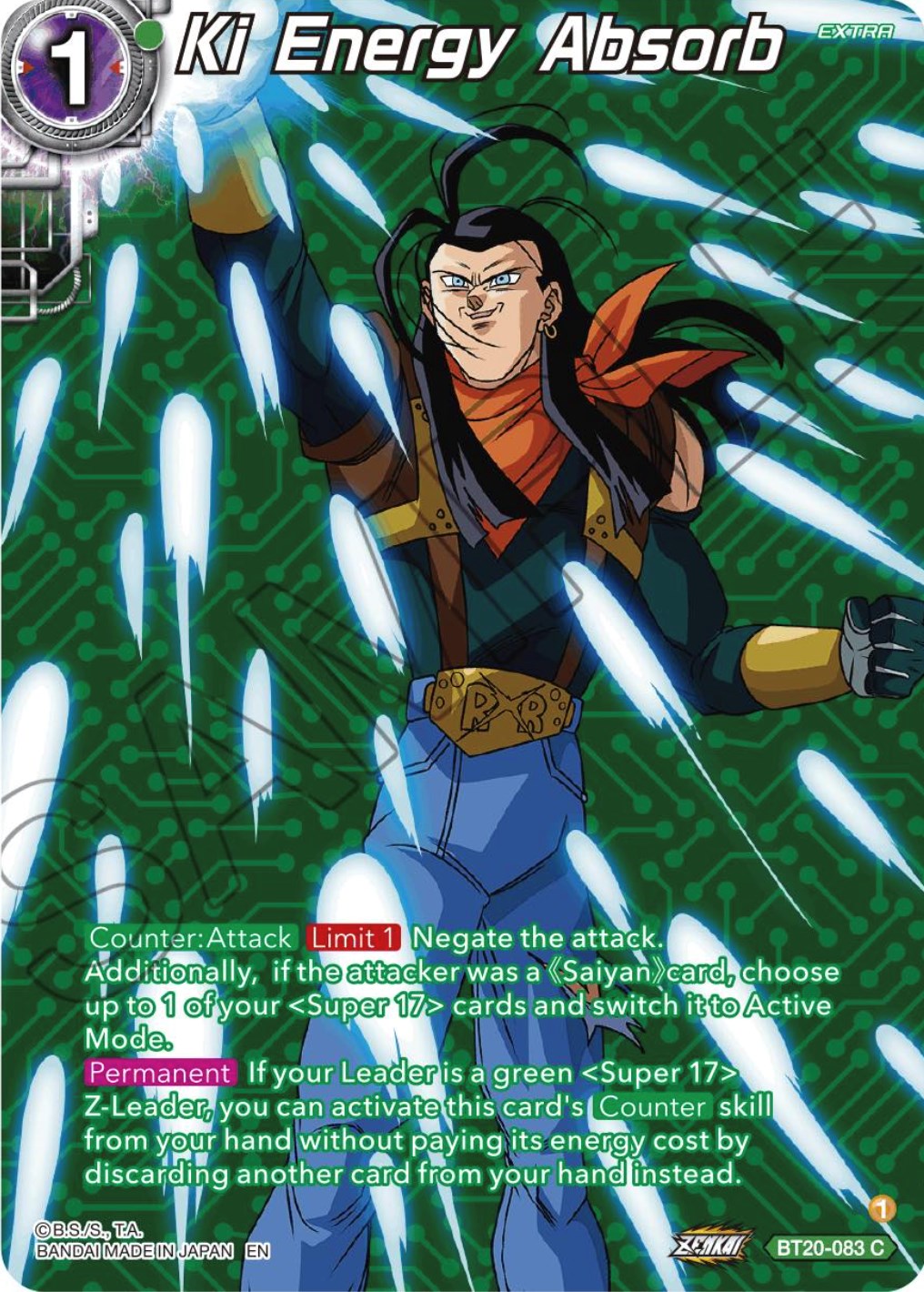 Ki Energy Absorb (Silver Foil) (BT20-083) [Power Absorbed] | Rock City Comics