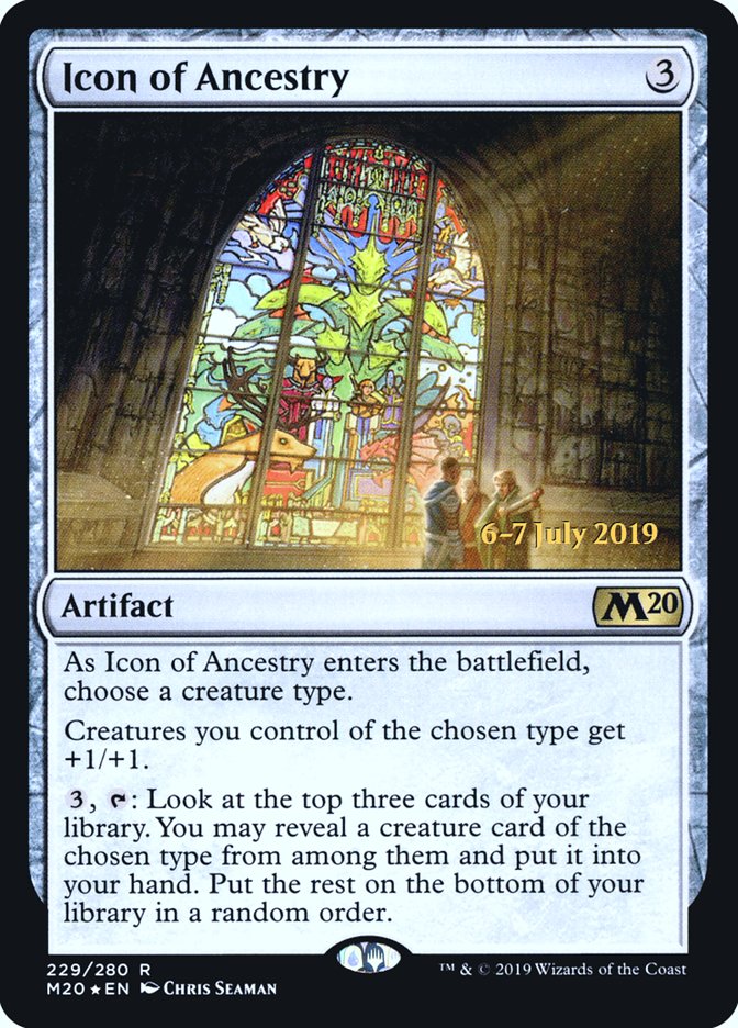 Icon of Ancestry [Core Set 2020 Prerelease Promos] | Rock City Comics