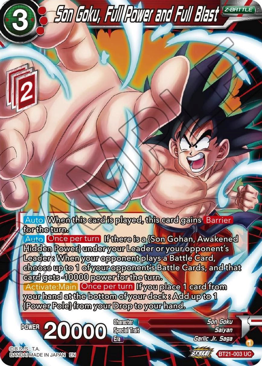 Son Goku, Full Power and Full Blast (BT21-003) [Wild Resurgence] | Rock City Comics