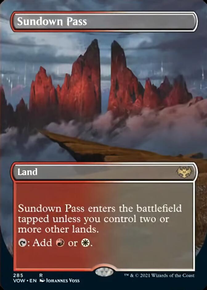 Sundown Pass (Borderless Alternate Art) [Innistrad: Crimson Vow] | Rock City Comics