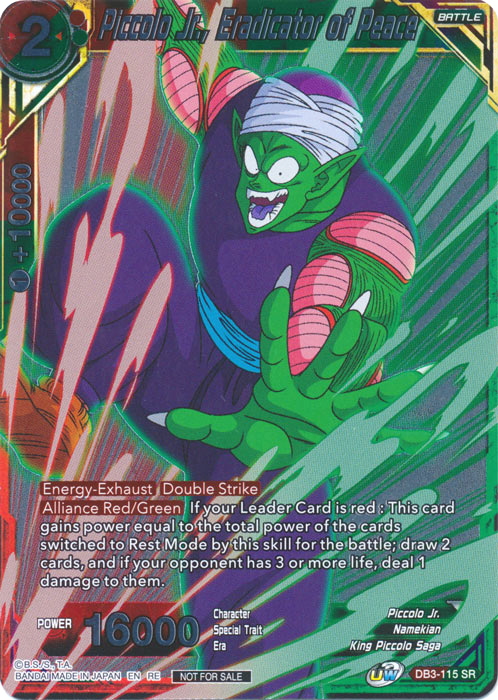 Piccolo Jr., Eradicator of Peace (Event Pack 09 - Alternate Foil) (DB3-115) [Tournament Promotion Cards] | Rock City Comics