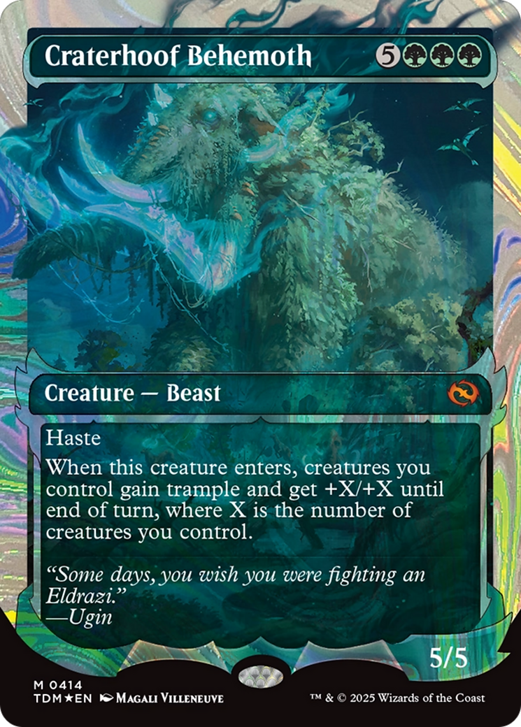 Craterhoof Behemoth (Showcase) (Halo Foil) [Tarkir: Dragonstorm] | Rock City Comics