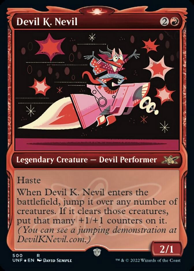 Devil K. Nevil (Showcase) (Galaxy Foil) [Unfinity] | Rock City Comics