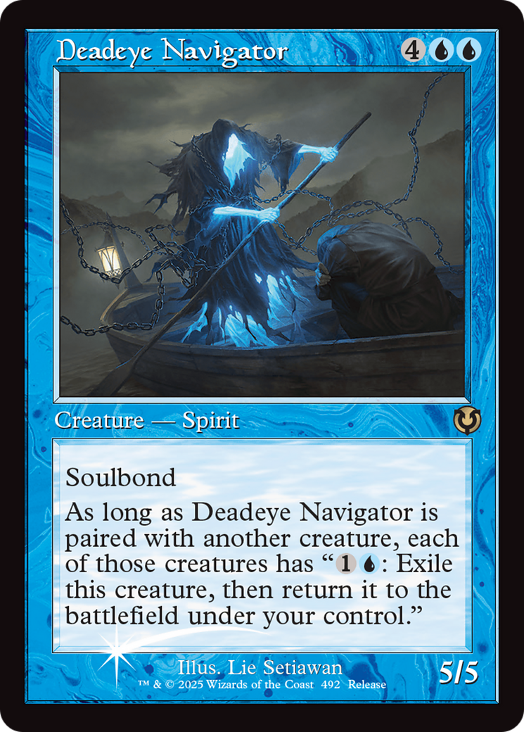 Deadeye Navigator (Retro Frame) [Innistrad Remastered Promos] | Rock City Comics