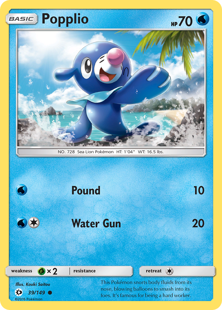 Popplio (39/149) [Sun & Moon: Base Set] | Rock City Comics