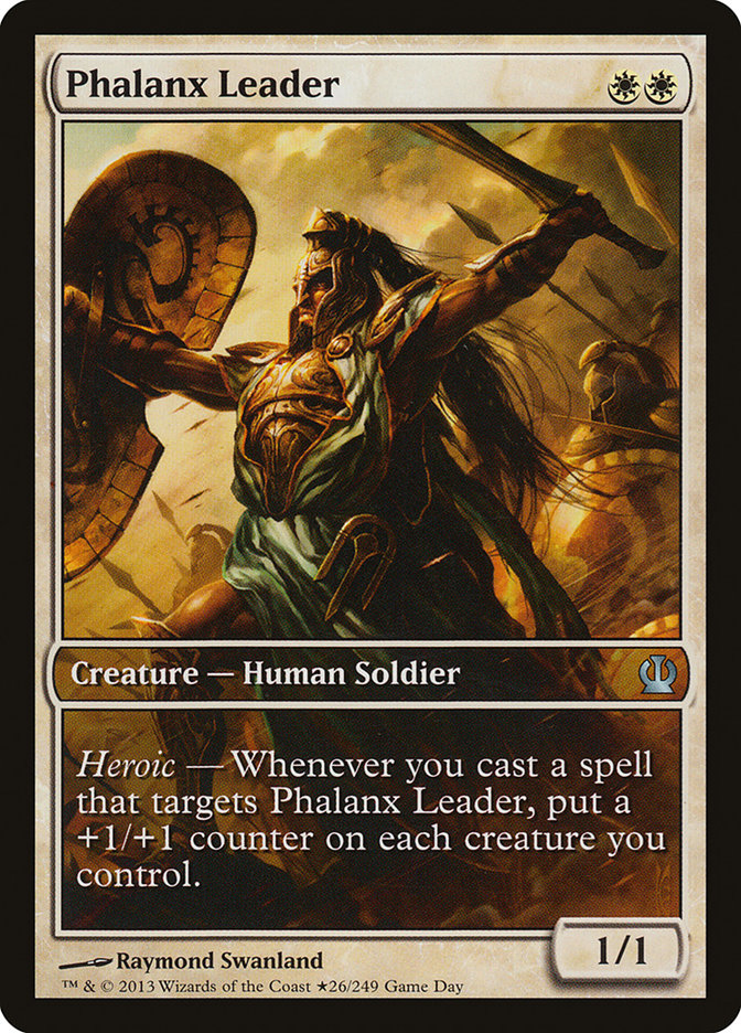 Phalanx Leader (Game Day) (Extended Art) [Theros Promos] | Rock City Comics
