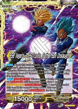 Trunks // SSB Vegeta & SS Trunks, Father-Son Onslaught (BT16-071) [Realm of the Gods] | Rock City Comics