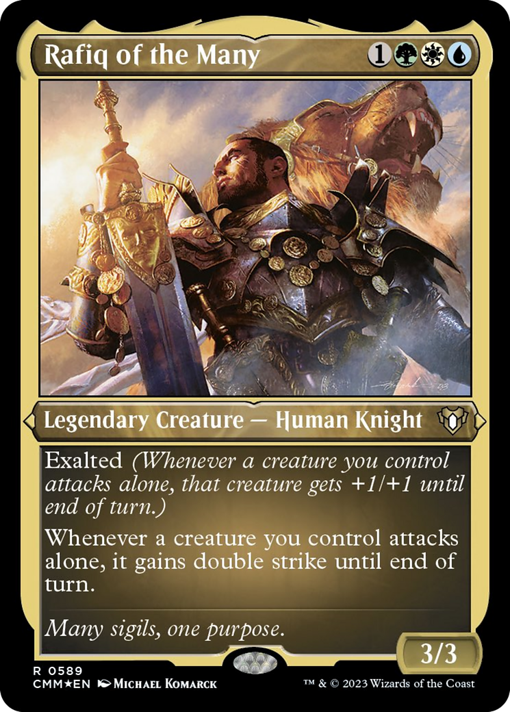 Rafiq of the Many (Foil Etched) [Commander Masters] | Rock City Comics