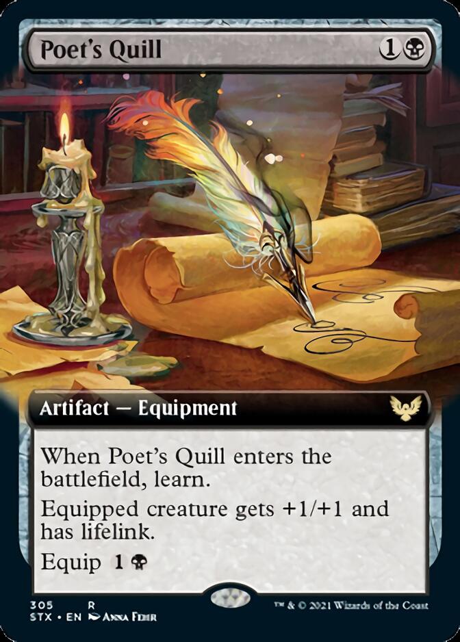 Poet's Quill (Extended Art) [Strixhaven: School of Mages] | Rock City Comics
