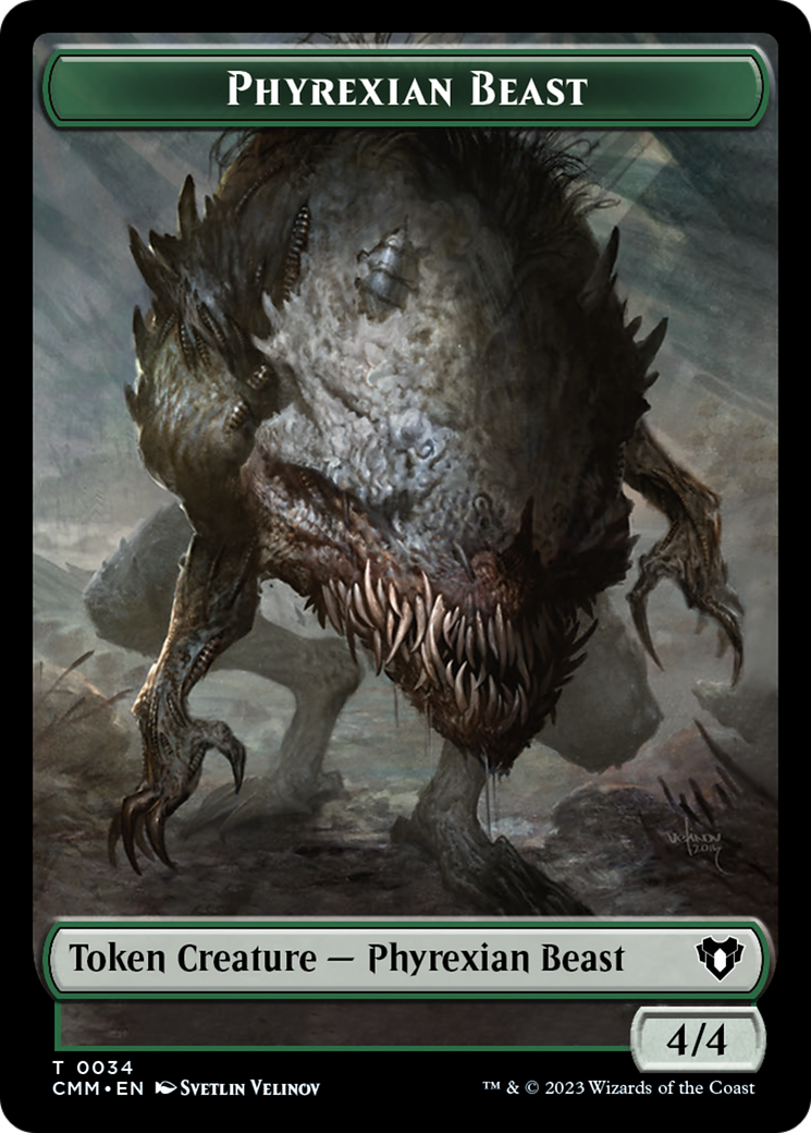 Phyrexian Beast Token [Commander Masters Tokens] | Rock City Comics