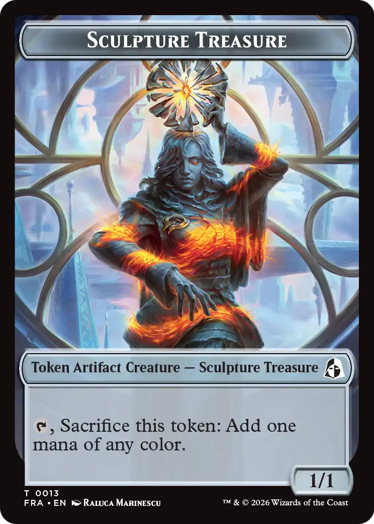 Sculpture Treasure // Beast Double-Sided Token [Reality Fracture Tokens] | Rock City Comics