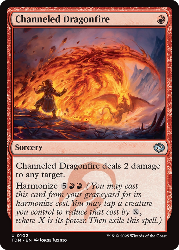 Channeled Dragonfire [Tarkir: Dragonstorm] | Rock City Comics