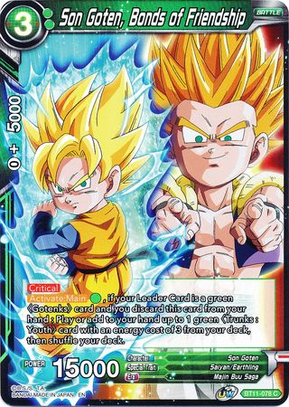 Son Goten, Bonds of Friendship (BT11-078) [Vermilion Bloodline 2nd Edition] | Rock City Comics