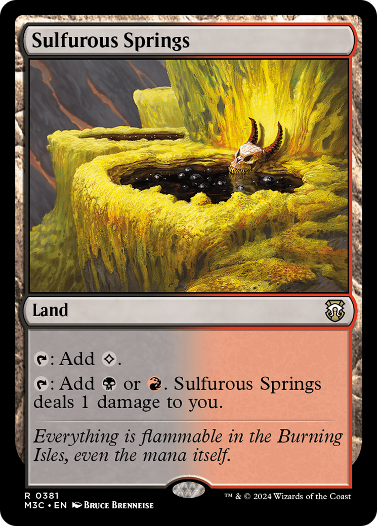 Sulfurous Springs (Ripple Foil) [Modern Horizons 3 Commander] | Rock City Comics