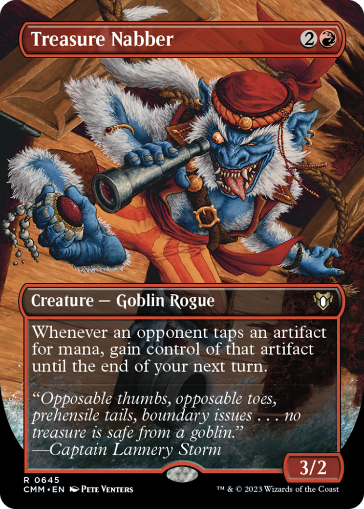 Treasure Nabber (Borderless Alternate Art) [Commander Masters] | Rock City Comics