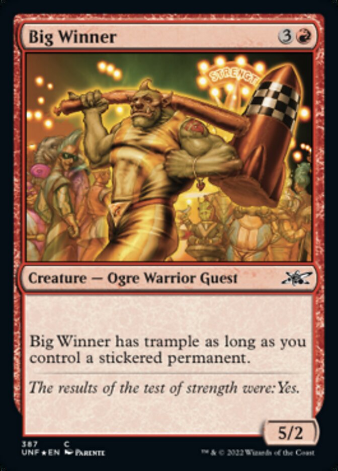 Big Winner (Galaxy Foil) [Unfinity] | Rock City Comics