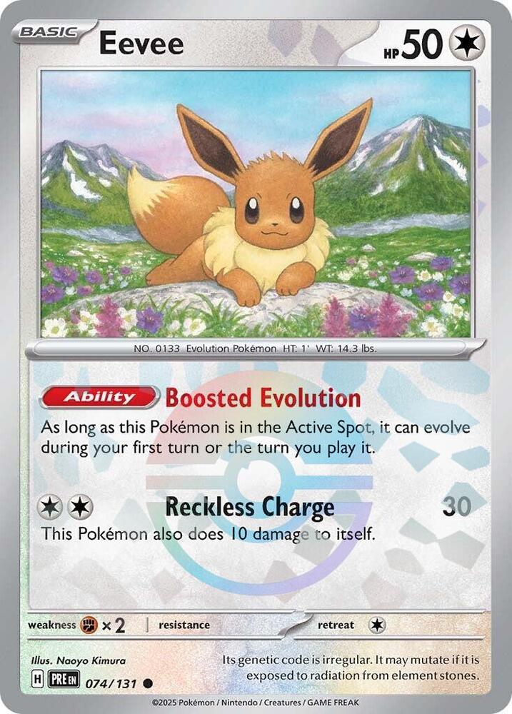 Eevee (074/131) (Poke Ball Pattern) [Scarlet & Violet: Prismatic Evolutions] | Rock City Comics