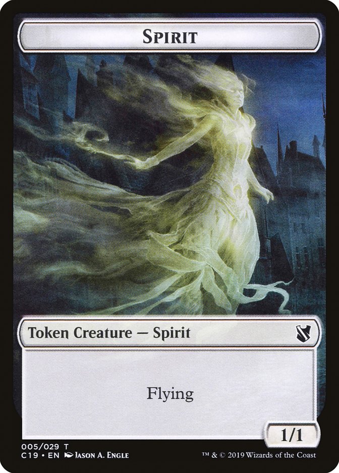 Spirit Token [Commander 2019 Tokens] | Rock City Comics