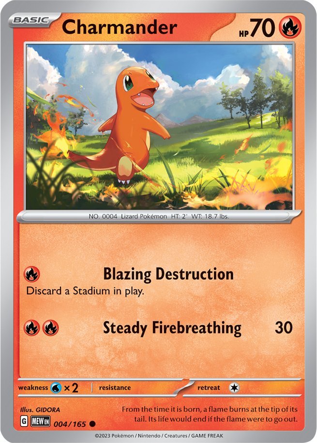 Charmander (004/165) [Scarlet & Violet: 151] | Rock City Comics