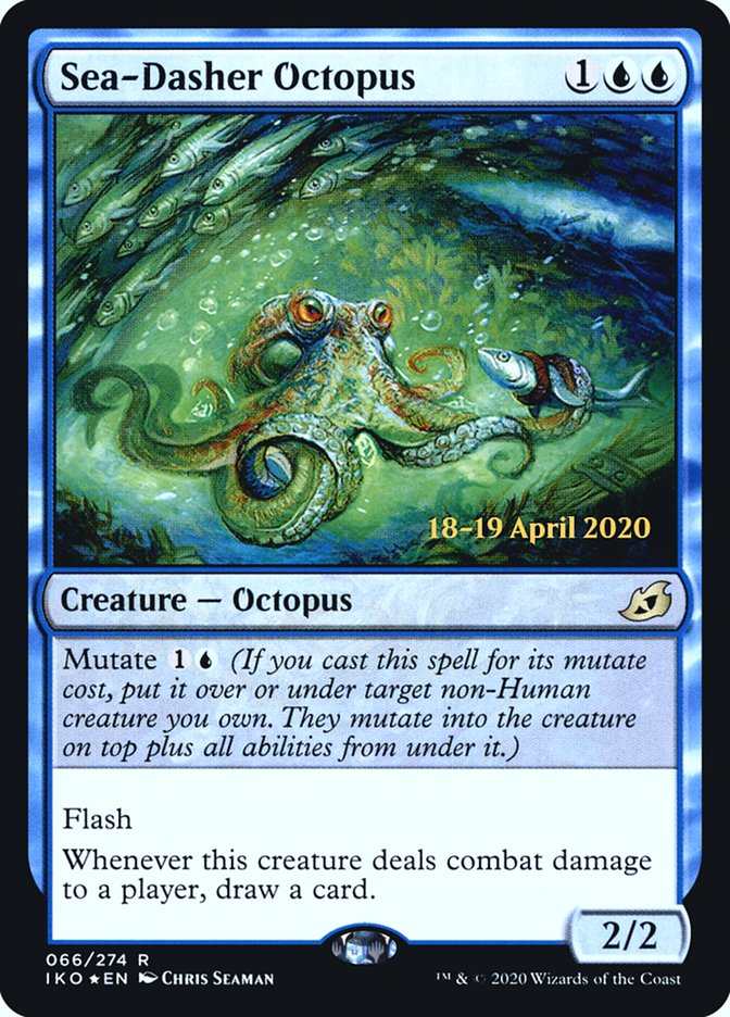 Sea-Dasher Octopus [Ikoria: Lair of Behemoths Prerelease Promos] | Rock City Comics
