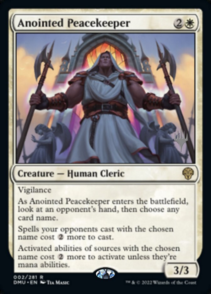 Anointed Peacekeeper (Promo Pack) [Dominaria United Promos] | Rock City Comics