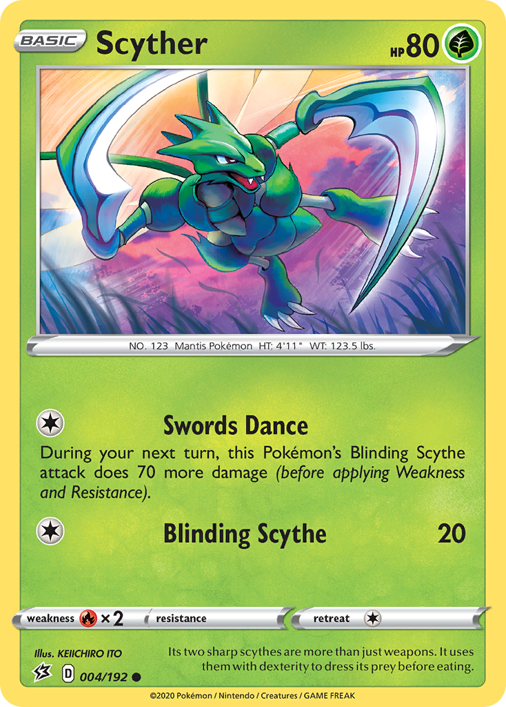 Scyther (004/192) [Sword & Shield: Rebel Clash] | Rock City Comics