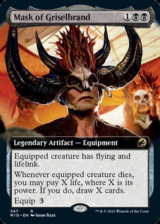 Mask of Griselbrand (Extended Art) [Innistrad: Midnight Hunt] | Rock City Comics