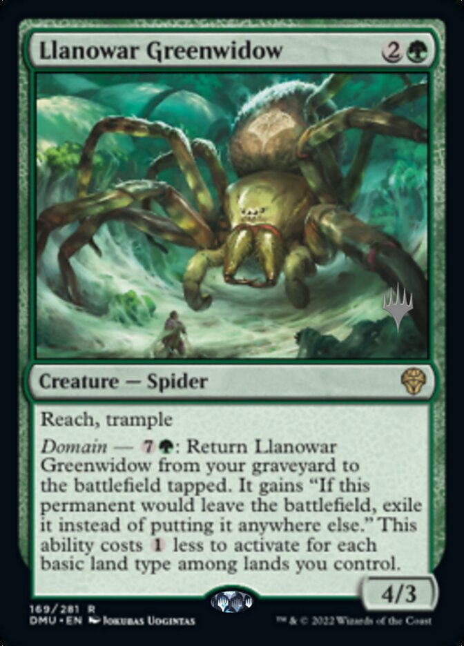 Llanowar Greenwidow (Promo Pack) [Dominaria United Promos] | Rock City Comics