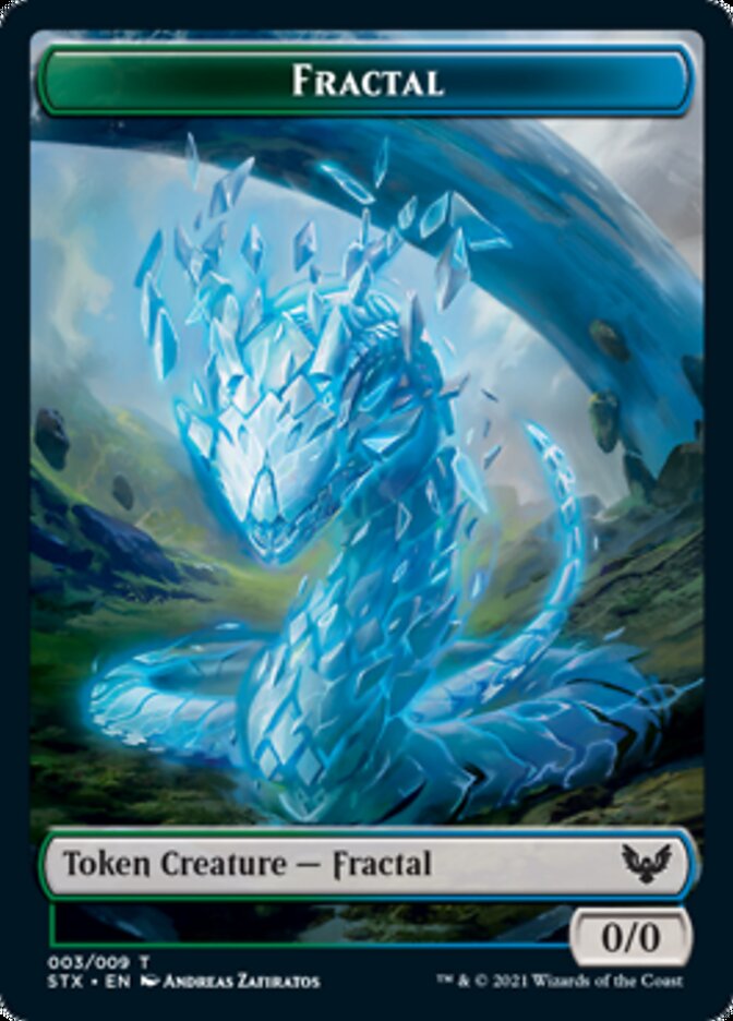 Fractal // Pest Double-Sided Token [Strixhaven: School of Mages Tokens] | Rock City Comics