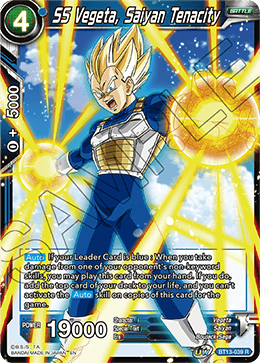 SS Vegeta, Saiyan Tenacity (Rare) (BT13-039) [Supreme Rivalry] | Rock City Comics
